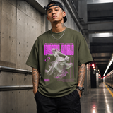 Envenom Worldwide Angel T-Shirt – Vintage Y2K / Acid Graphic Streetwear Tee - Color: Military Green