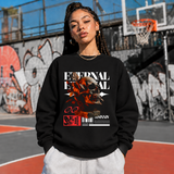 Eternal Skull Sweatshirt – Gothic Streetwear Poster Graphic Sweatshirt - Color: black