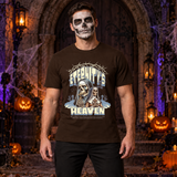 Eternity's Heaven T-Shirt – Dark Editorial Graphic Design Graphic Tee - Color: chocolate