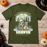 Eternity's Heaven T-Shirt – Dark Editorial Graphic Design Graphic Tee - Color: military green