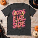 Evil Side T-Shirt – Skull & Reaper Gothic Graphic Graphic Tee - Color: charcoal