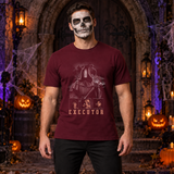 Executor T-Shirt – Dark Editorial Graphic Design Graphic Tee - Color: maroon