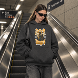 Fallen Angel Blackletter Hoodie – Gothic Streetwear Poster Graphic Hoodie - Color: dark heather