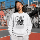 Fallen Angel Kneeling Statue Sweatshirt – Dark Editorial / Gothic Streetwear Sweatshirt - Color: ash