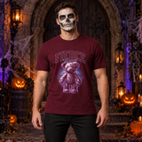 Fierce Bound T-Shirt – Dark Editorial Graphic Design Graphic Tee - Color: maroon