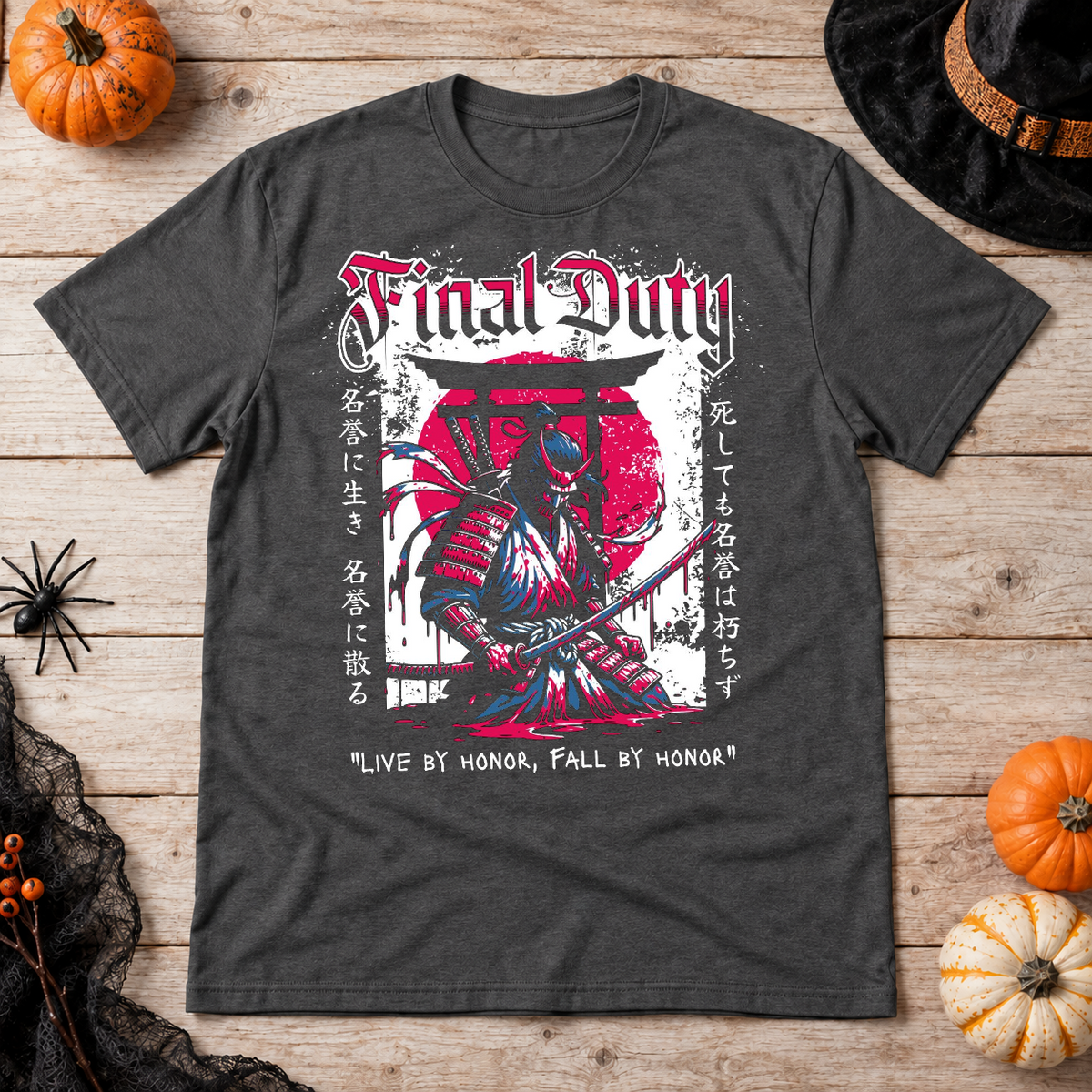 Final Duty T-Shirt – Dark Editorial Graphic Design Graphic Tee - Color: dark heather