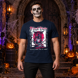 Final Duty T-Shirt – Dark Editorial Graphic Design Graphic Tee - Color: navy