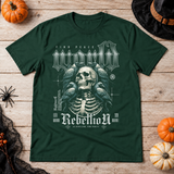 Find Peace World T-Shirt – Dark Streetwear Graphic Design Graphic Tee - Color: forest green