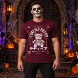 Forever Friend T-Shirt – Dark Editorial Graphic Design Graphic Tee - Color: maroon
