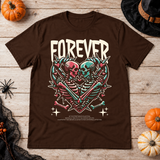 Forever T-Shirt – Dark Editorial Graphic Design Graphic Tee - Color: chocolate