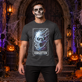 Forgotten Echoes T-Shirt – Dark Editorial Graphic Design Graphic Tee - Color: dark heather