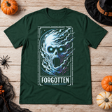 Forgotten Echoes T-Shirt – Dark Editorial Graphic Design Graphic Tee - Color: forest green
