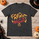 Fright Night T-Shirt – Halloween Streetwear Graphic Graphic Tee - Color: charcoal