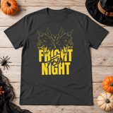 Fright Night T-Shirt – Halloween Streetwear Graphic Graphic Tee - Color: charcoal