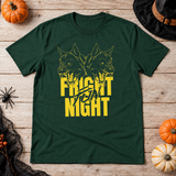Fright Night T-Shirt – Halloween Streetwear Graphic Graphic Tee - Color: forest green