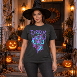 Furious Tiger T-Shirt – Dark Editorial Graphic Design Graphic Tee - Color: charcoal