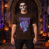 Furious Tiger T-Shirt – Dark Editorial Graphic Design Graphic Tee - Color: chocolate