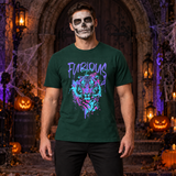 Furious Tiger T-Shirt – Dark Editorial Graphic Design Graphic Tee - Color: forest green