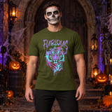 Furious Tiger T-Shirt – Dark Editorial Graphic Design Graphic Tee - Color: military green