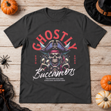 Ghostly Buccaneers T-Shirt – Skull & Reaper Gothic Graphic Graphic Tee - Color: charcoal