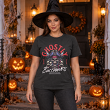 Ghostly Buccaneers T-Shirt – Skull & Reaper Gothic Graphic Graphic Tee - Color: charcoal