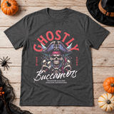 Ghostly Buccaneers T-Shirt – Skull & Reaper Gothic Graphic Graphic Tee - Color: dark heather