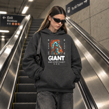 Giant Yeti Creature Hoodie – Gothic Streetwear Poster Graphic Hoodie - Color: dark heather