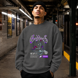 Goddess Planet Sweatshirt – Dark Editorial / Gothic Streetwear Sweatshirt - Color: dark heather