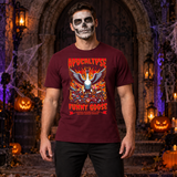 Goose Apocalypse Funny Bird Cute Honk Animal T-Shirt – Zombie & Monster Horror Graphic Graphic Tee - Color: maroon