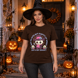 Got No Guts But Plenty Of Spirit Funny Bones T-Shirt – Skull & Reaper Gothic Graphic Graphic Tee - Color: chocolate