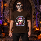 Got No Guts But Plenty Of Spirit Funny Bones T-Shirt – Skull & Reaper Gothic Graphic Graphic Tee - Color: chocolate