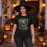 Gothic Snake Skull T-Shirt – Skull & Reaper Gothic Graphic Graphic Tee - Color: black
