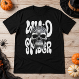 Gothic Spider Skull T-Shirt – Dark Gothic Halloween Graphic Graphic Tee - Color: black