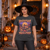 Graveyard Adventure T-Shirt – Dark Editorial Graphic Design Graphic Tee - Color: dark heather