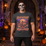 Graveyard Adventure T-Shirt – Dark Editorial Graphic Design Graphic Tee - Color: dark heather