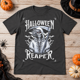 Grim Reaper Halloween Skeleton Funny Death Bones T-Shirt – Skull & Reaper Gothic Graphic Graphic Tee - Color: charcoal