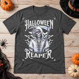 Grim Reaper Halloween Skeleton Funny Death Bones T-Shirt – Skull & Reaper Gothic Graphic Graphic Tee - Color: dark heather