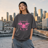 Guardian Angel Wings T-Shirt – Gothic Streetwear Poster Graphic Tee - Color: Charcoal