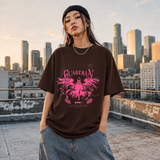 Guardian Angel Wings T-Shirt – Gothic Streetwear Poster Graphic Tee - Color: Dark Chocolate