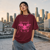 Guardian Angel Wings T-Shirt – Gothic Streetwear Poster Graphic Tee - Color: Maroon