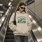Guardian of the Land Mountain Badge Hoodie – Gothic Streetwear Poster Graphic Hoodie - Color: sand