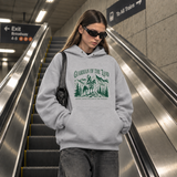 Guardian of the Land Mountain Badge Hoodie – Gothic Streetwear Poster Graphic Hoodie - Color: sport grey