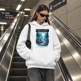 Guardian of the Woods Forest Keeper Hoodie – Gothic Streetwear Poster Graphic Hoodie - Color: white