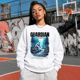 Guardian of the Woods Forest Keeper Sweatshirt – Gothic Streetwear Poster Graphic Sweatshirt - Color: white