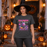 Halloween Party T-Shirt – Halloween Streetwear Graphic Graphic Tee - Color: dark heather
