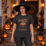 Halloween - Spooky Pumpkin T-Shirt – Halloween Streetwear Graphic Graphic Tee - Color: charcoal