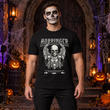 Harbinger T-Shirt – Skull & Reaper Gothic Graphic Graphic Tee - Color: black