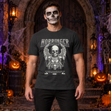 Harbinger T-Shirt – Skull & Reaper Gothic Graphic Graphic Tee - Color: charcoal