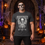 Harbinger T-Shirt – Skull & Reaper Gothic Graphic Graphic Tee - Color: dark heather