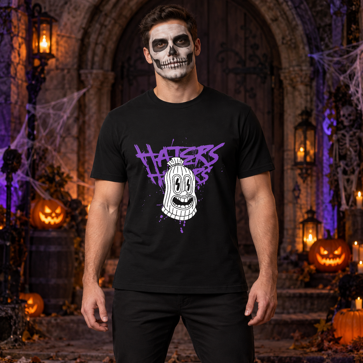 Haters T-Shirt – Dark Editorial Graphic Design Graphic Tee - Color: black